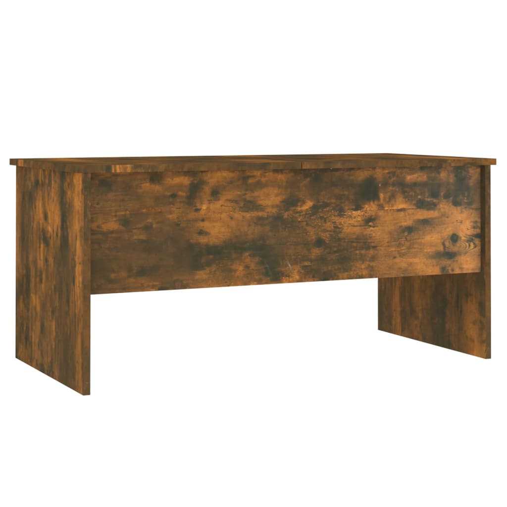 Table basse 102x50,5x46,5 cm en bois travaillé