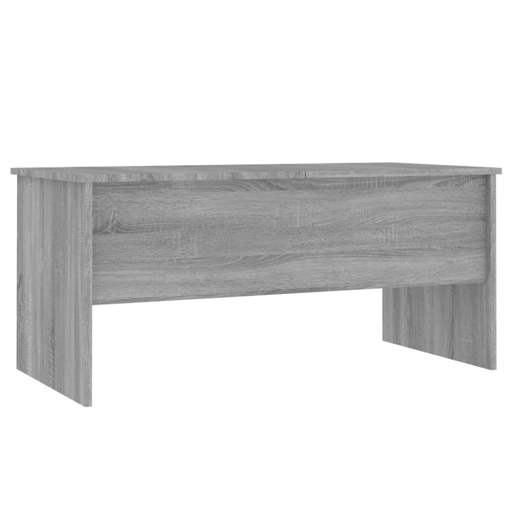 Table basse 102x50,5x46,5 cm en bois travaillé