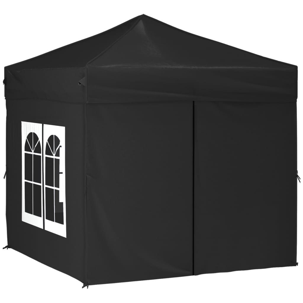 Partytent inklapbaar met zijwanden 2x2 m crèmekleurig