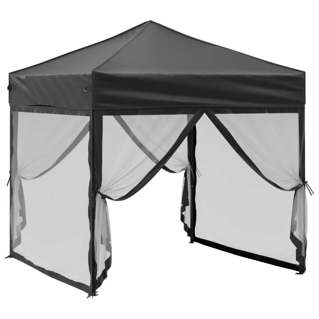 Partytent inklapbaar met zijwanden 3x6 m crèmekleurig