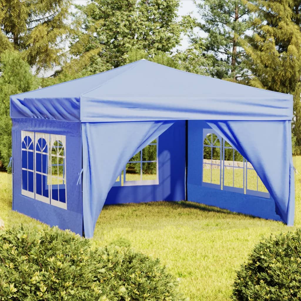 Partytent inklapbaar met zijwanden 3x6 m antracietkleurig