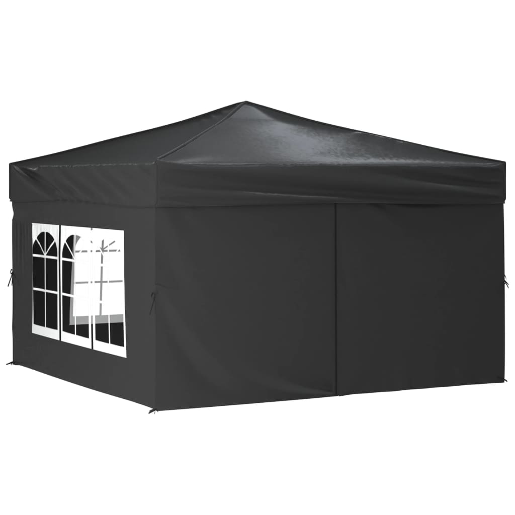 Tente de fête pliable avec parois latérales 2x2 m couleur crème