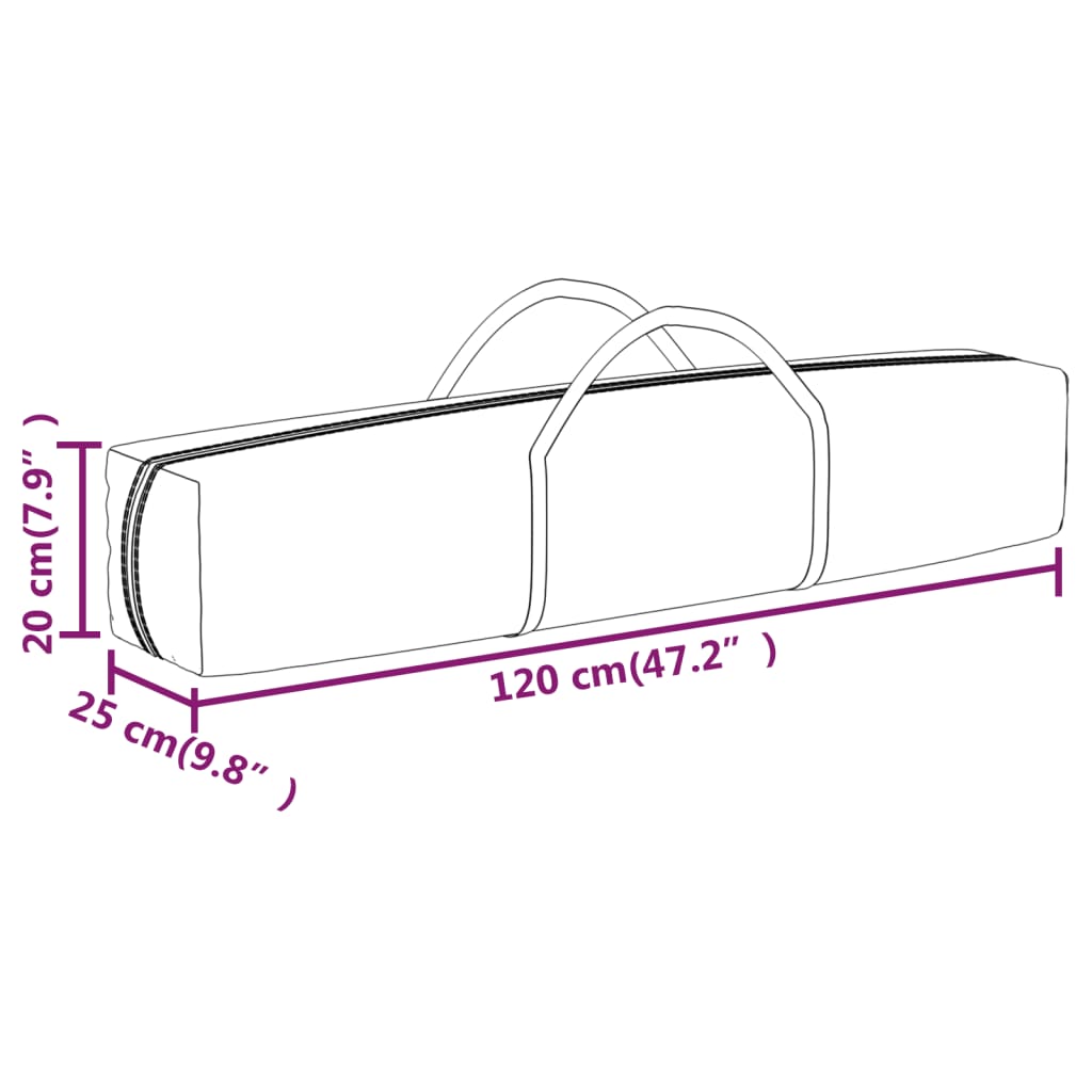 Tente de fête pliable avec parois latérales 2x2 m couleur crème