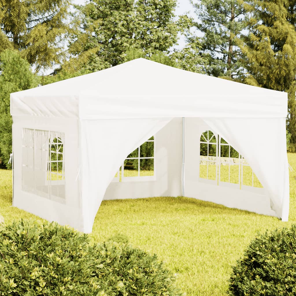 Partytent inklapbaar met zijwanden 3x6 m antracietkleurig