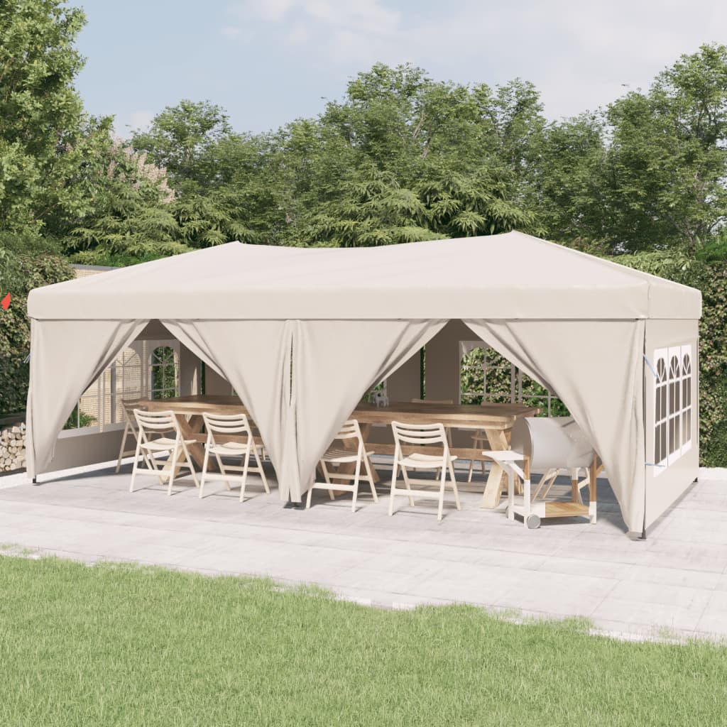 Partytent inklapbaar met zijwanden 3x6 m