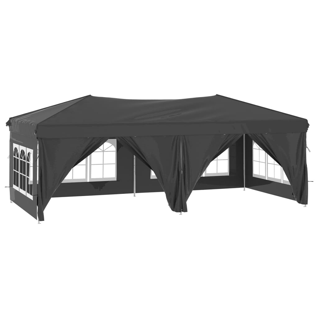 Partytent inklapbaar met zijwanden 2x2 m crèmekleurig