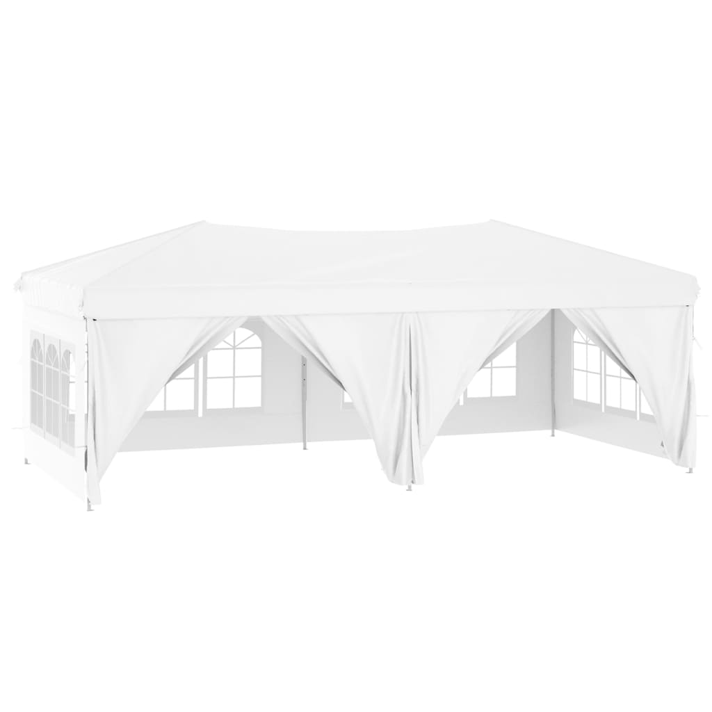 Partytent inklapbaar met zijwanden 3x6 m antracietkleurig