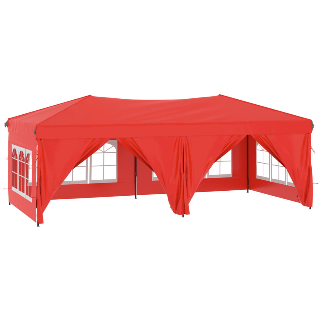 Partytent inklapbaar met zijwanden 2x2 m crèmekleurig