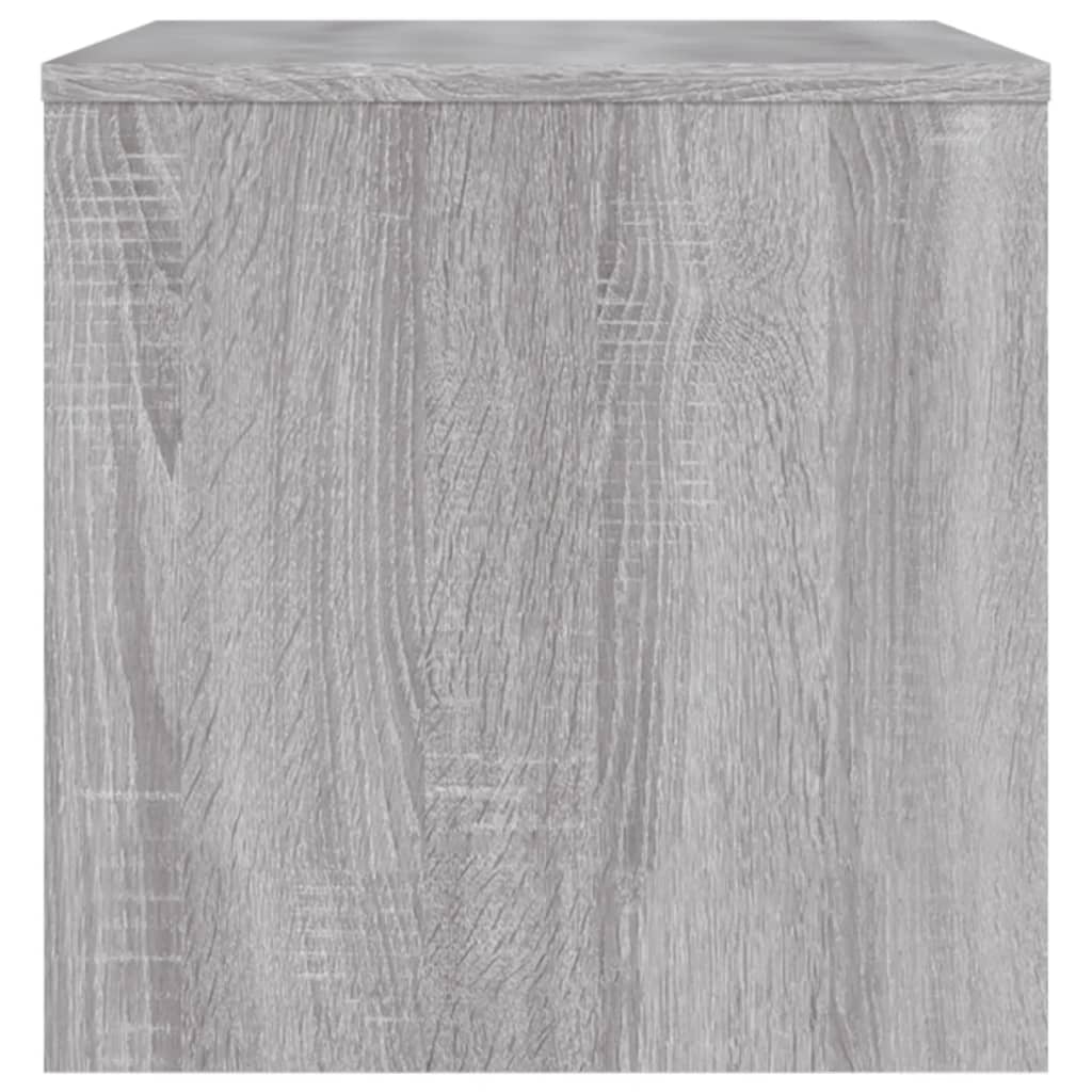 Tv-meubel 80x40x40 cm bewerkt hout grijs sonoma eikenkleurig