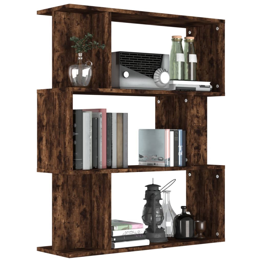 Boekenkast/kamerscherm 80x24x96 cm bewerkt hout