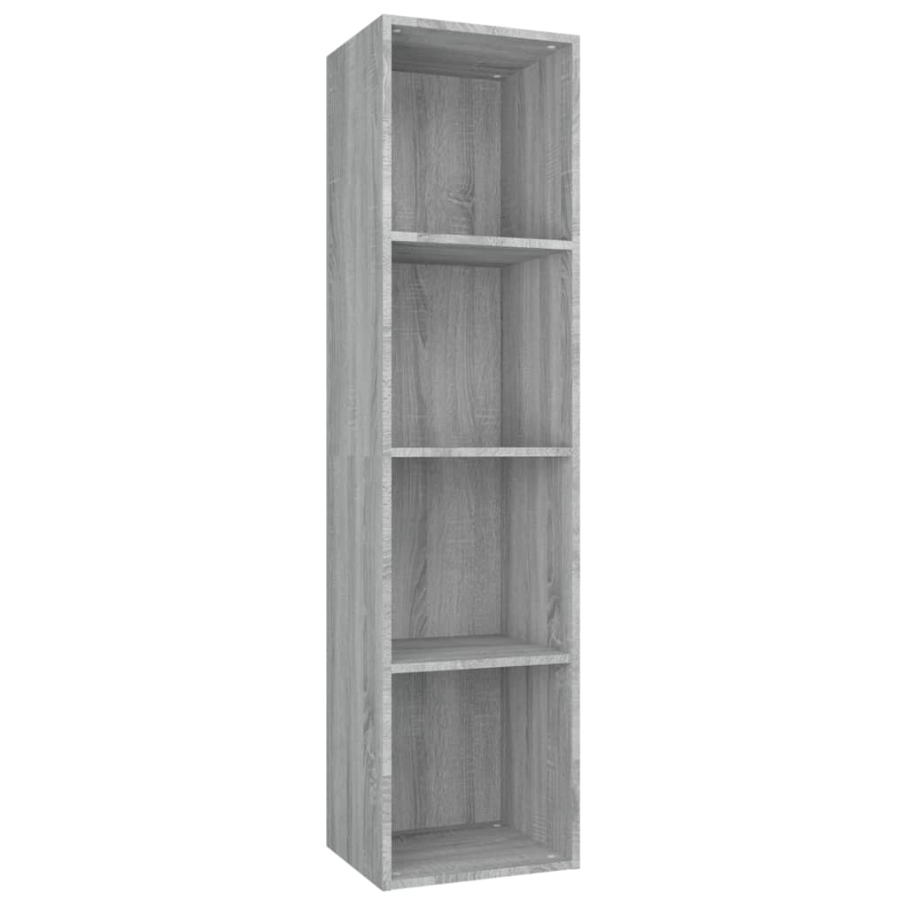 Boekenkast/tv-meubel 36x30x143 cm bewerkt hout