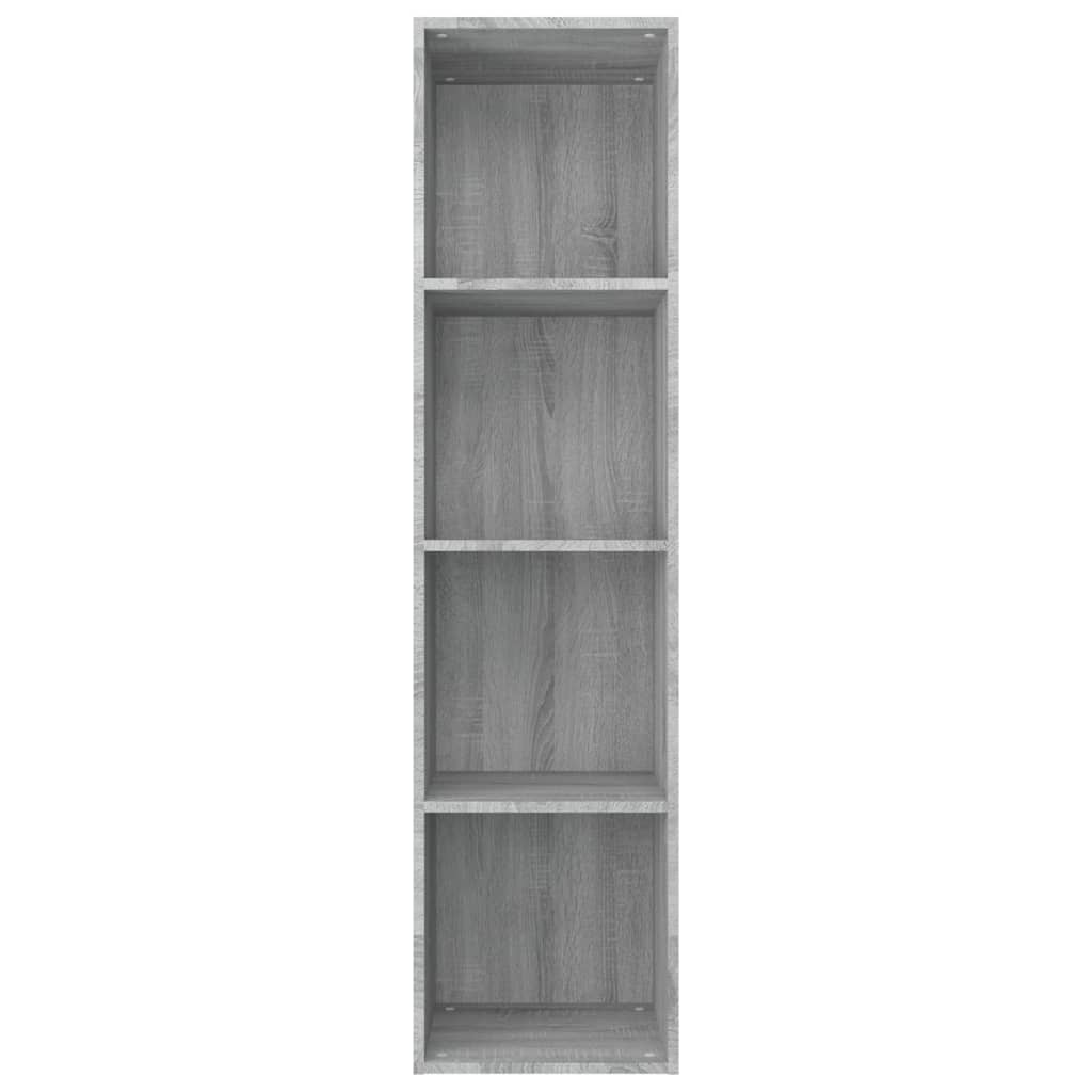 Boekenkast/tv-meubel 36x30x143 cm bewerkt hout