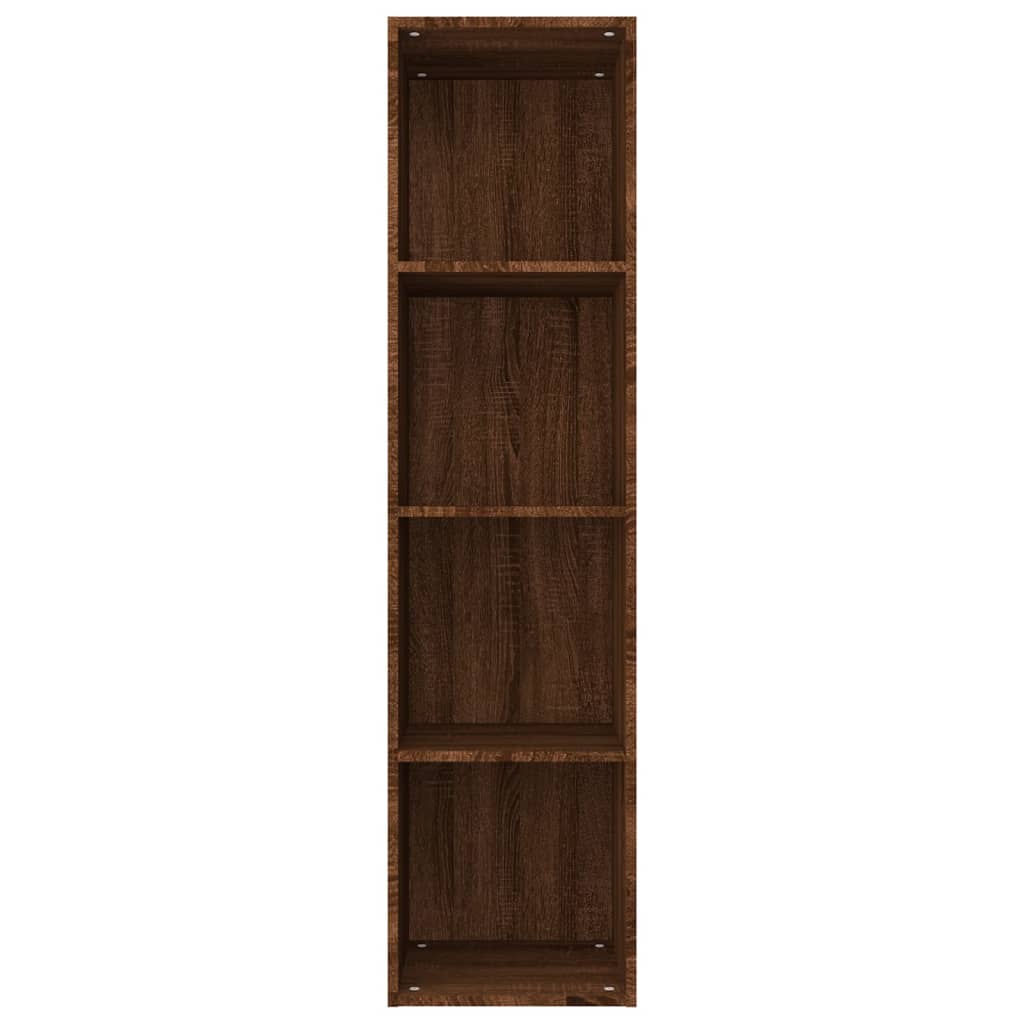 Boekenkast/tv-meubel 36x30x143 cm bewerkt hout