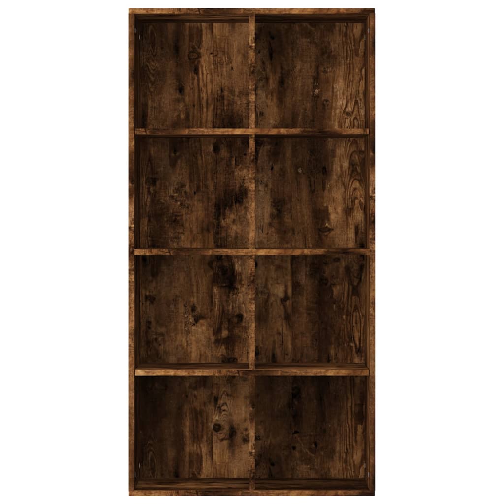 Boekenkast/dressoir 66x30x130 cm bewerkt hout eikenkleur