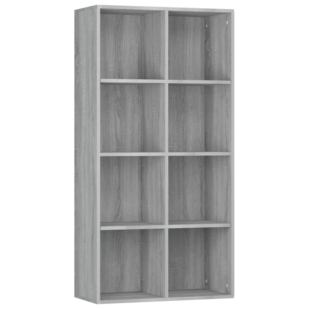 Boekenkast/dressoir 66x30x130 cm bewerkt hout eikenkleur