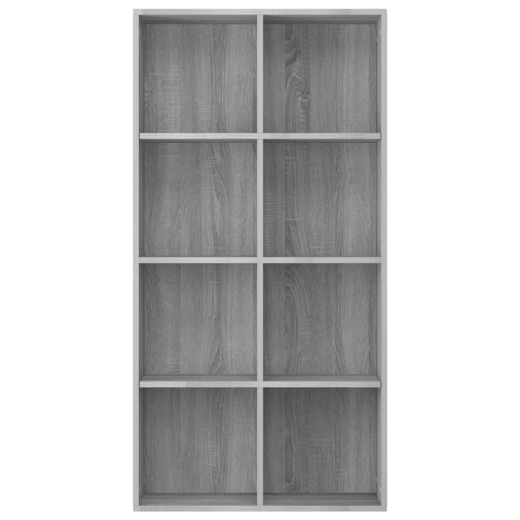 Boekenkast/dressoir 66x30x130 cm bewerkt hout eikenkleur