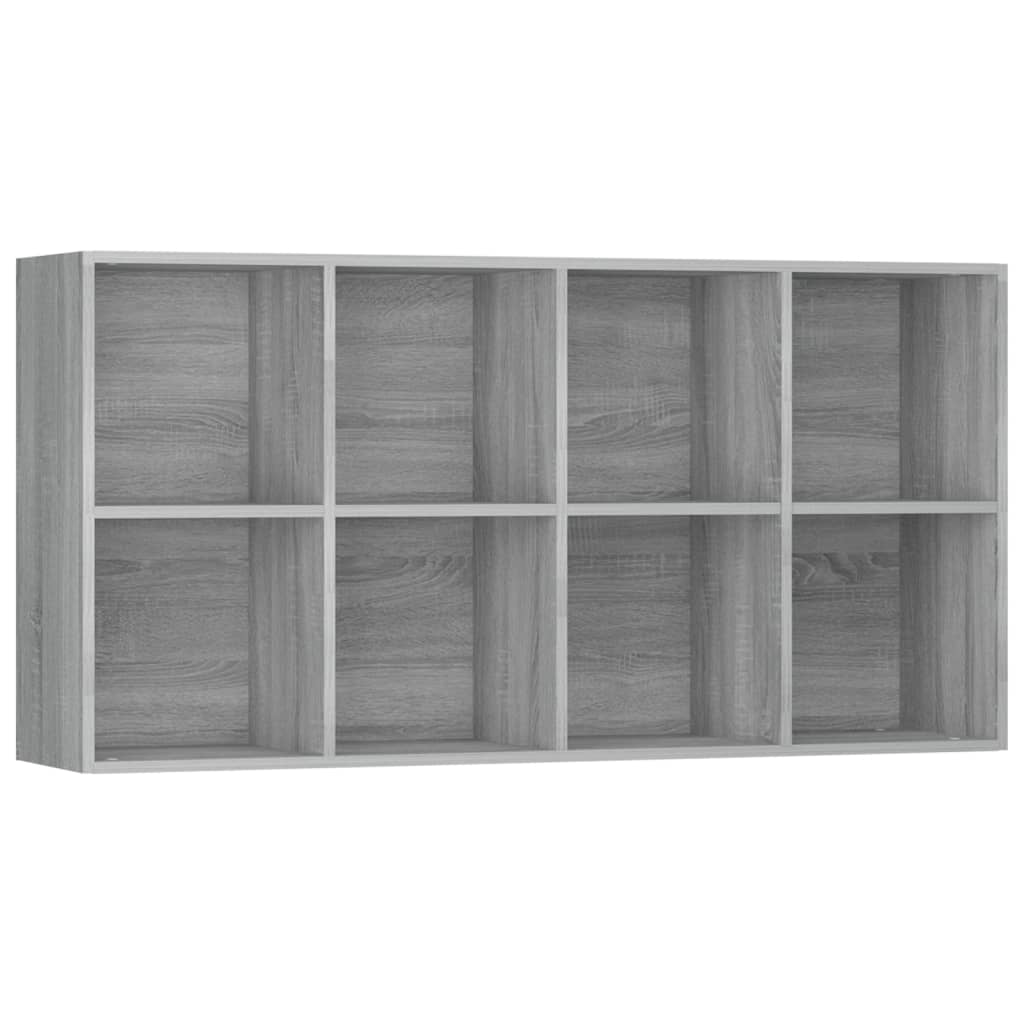 Boekenkast/dressoir 66x30x130 cm bewerkt hout eikenkleur