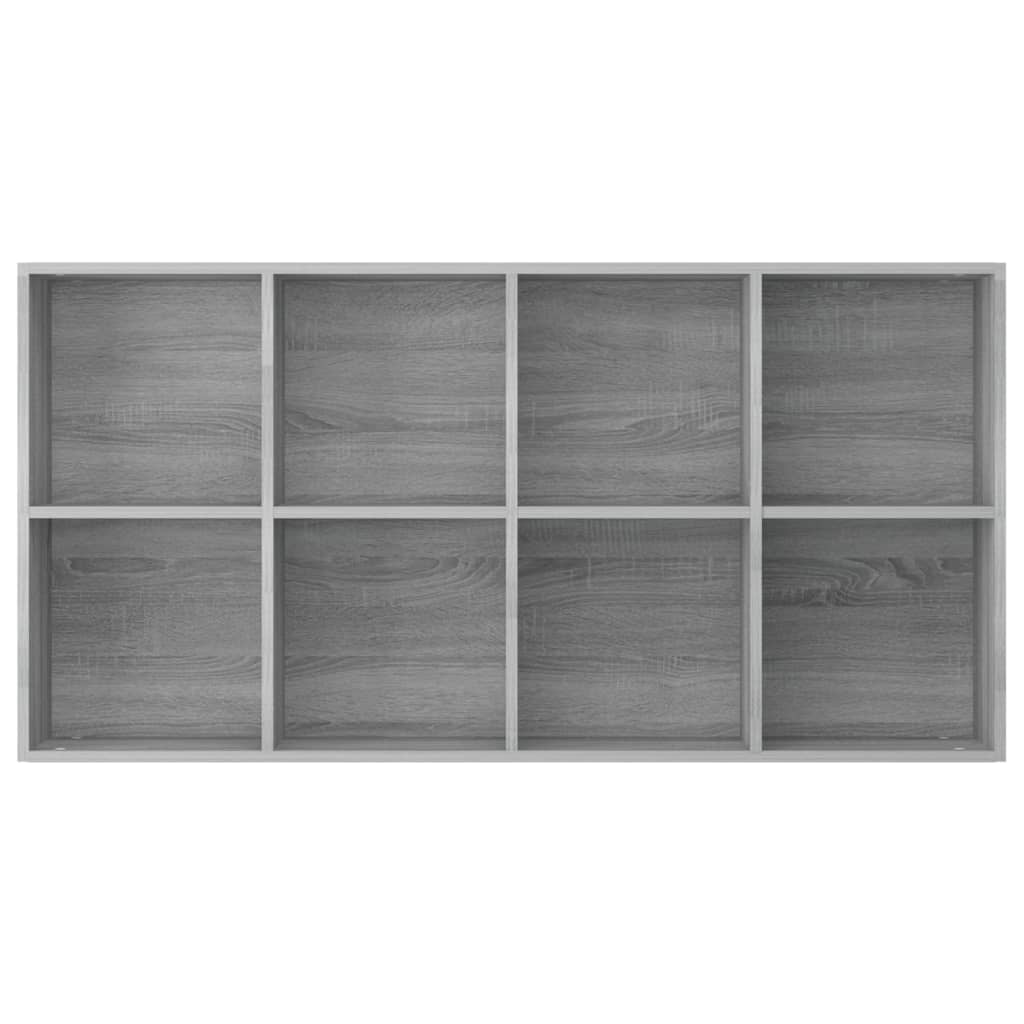 Boekenkast/dressoir 66x30x130 cm bewerkt hout eikenkleur