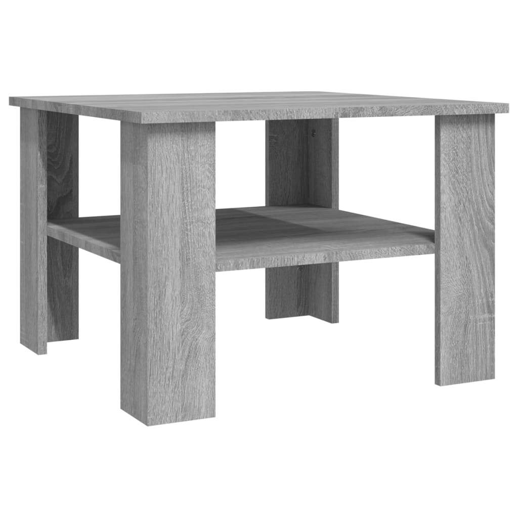 Salontafel 60x60x42 cm bewerkt hout