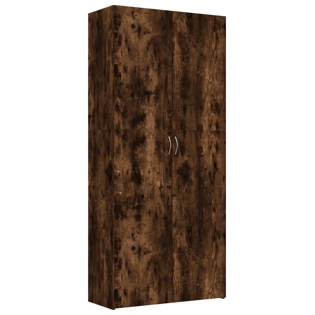 Schoenenkast 80x35,5x180 cm bewerkt hout