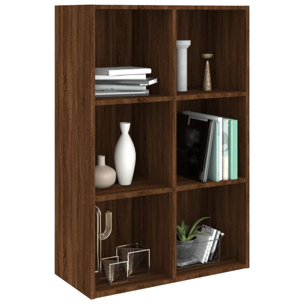 Bibliothèque/buffet 66x30x98 cm en bois travaillé