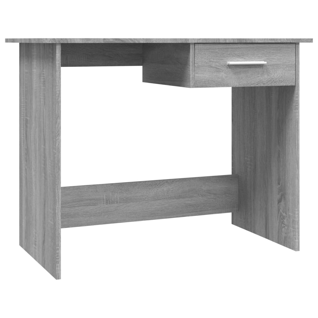 Bureau 100x50x76 cm bewerkt hout eikenkleurig