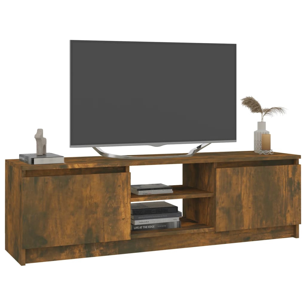 Tv-meubel 120x30x35,5 cm bewerkt hout eikenkleurig