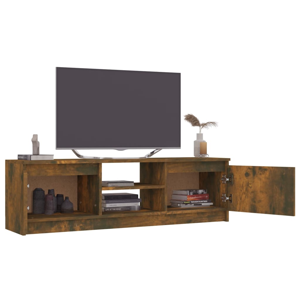 Tv-meubel 120x30x35,5 cm bewerkt hout eikenkleurig