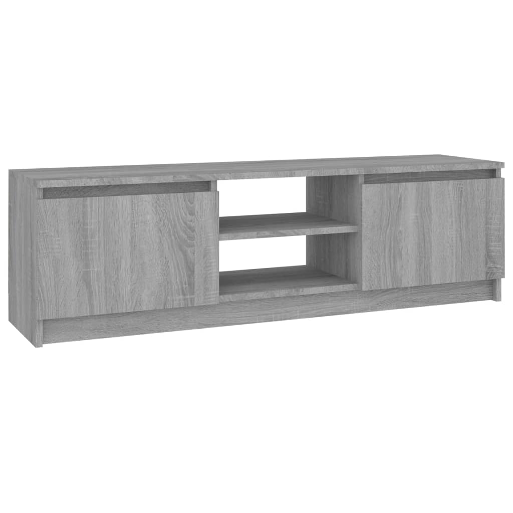 Meuble TV 120x30x35,5 cm en bois travaillé