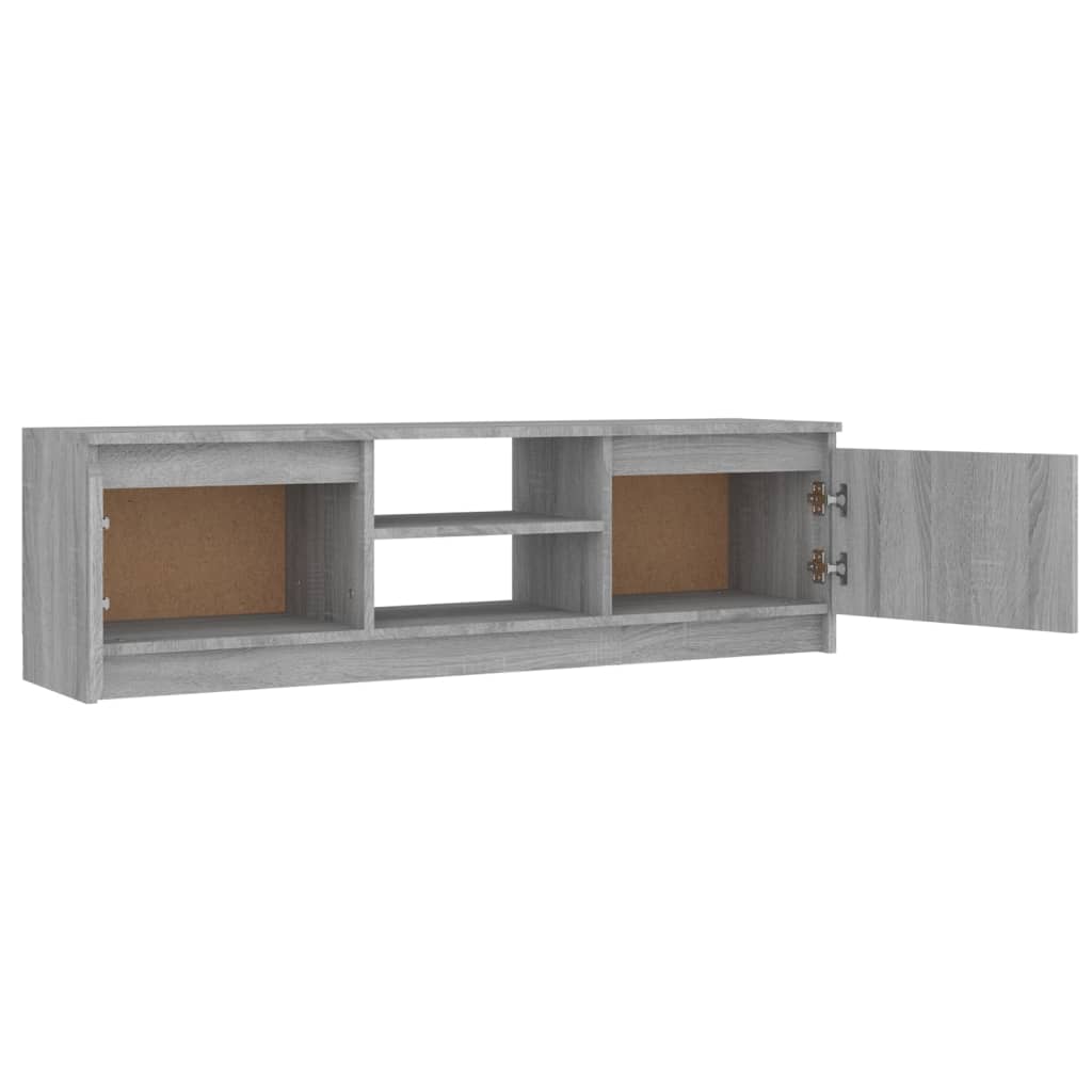 Meuble TV 120x30x35,5 cm en bois travaillé