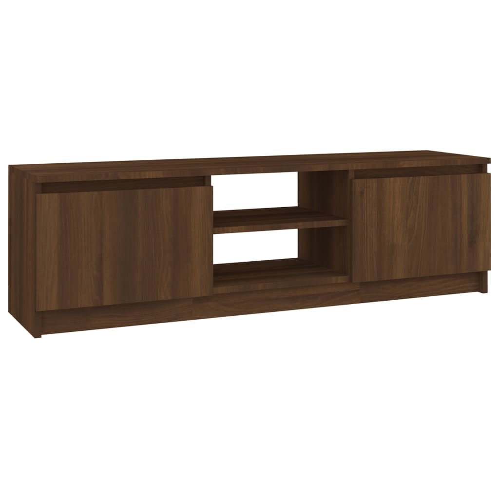 Meuble TV 120x30x35,5 cm en bois travaillé