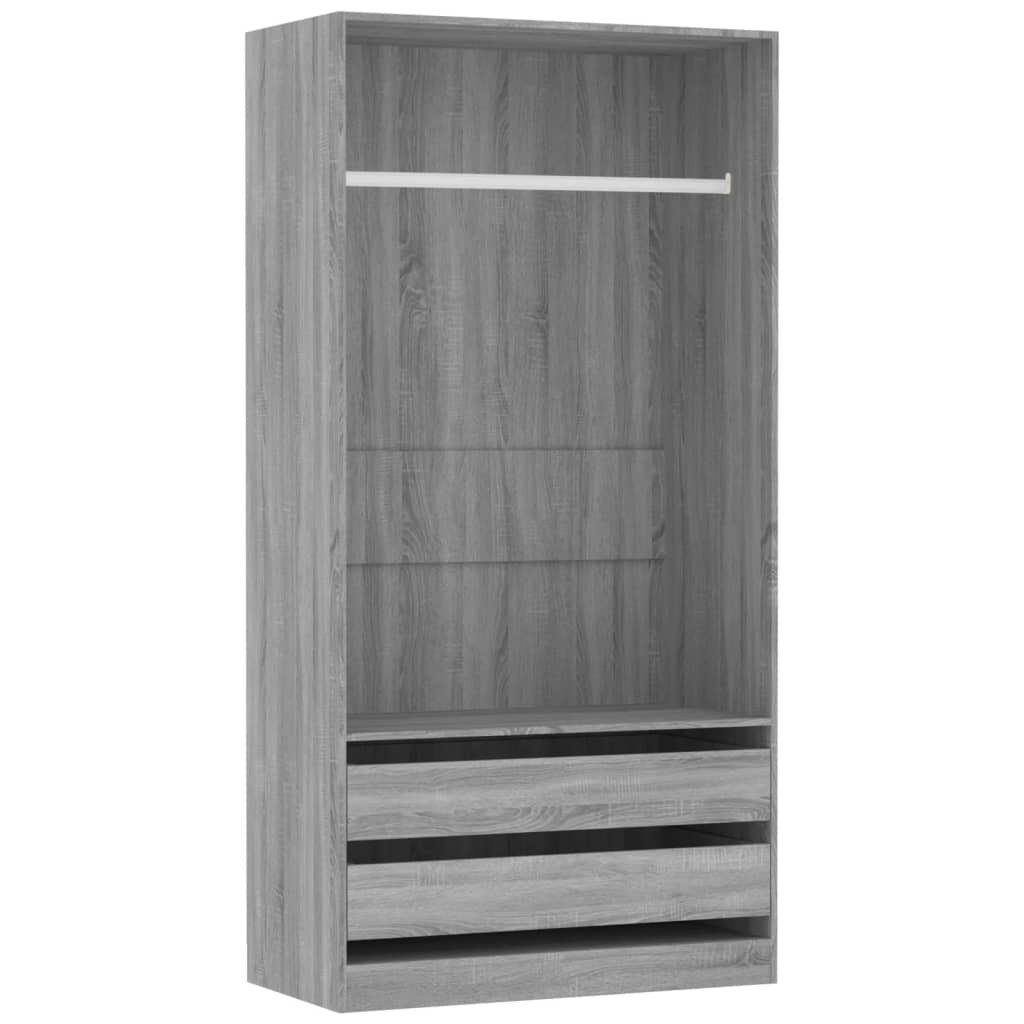 Armoire 100x50x200 cm en bois travaillé