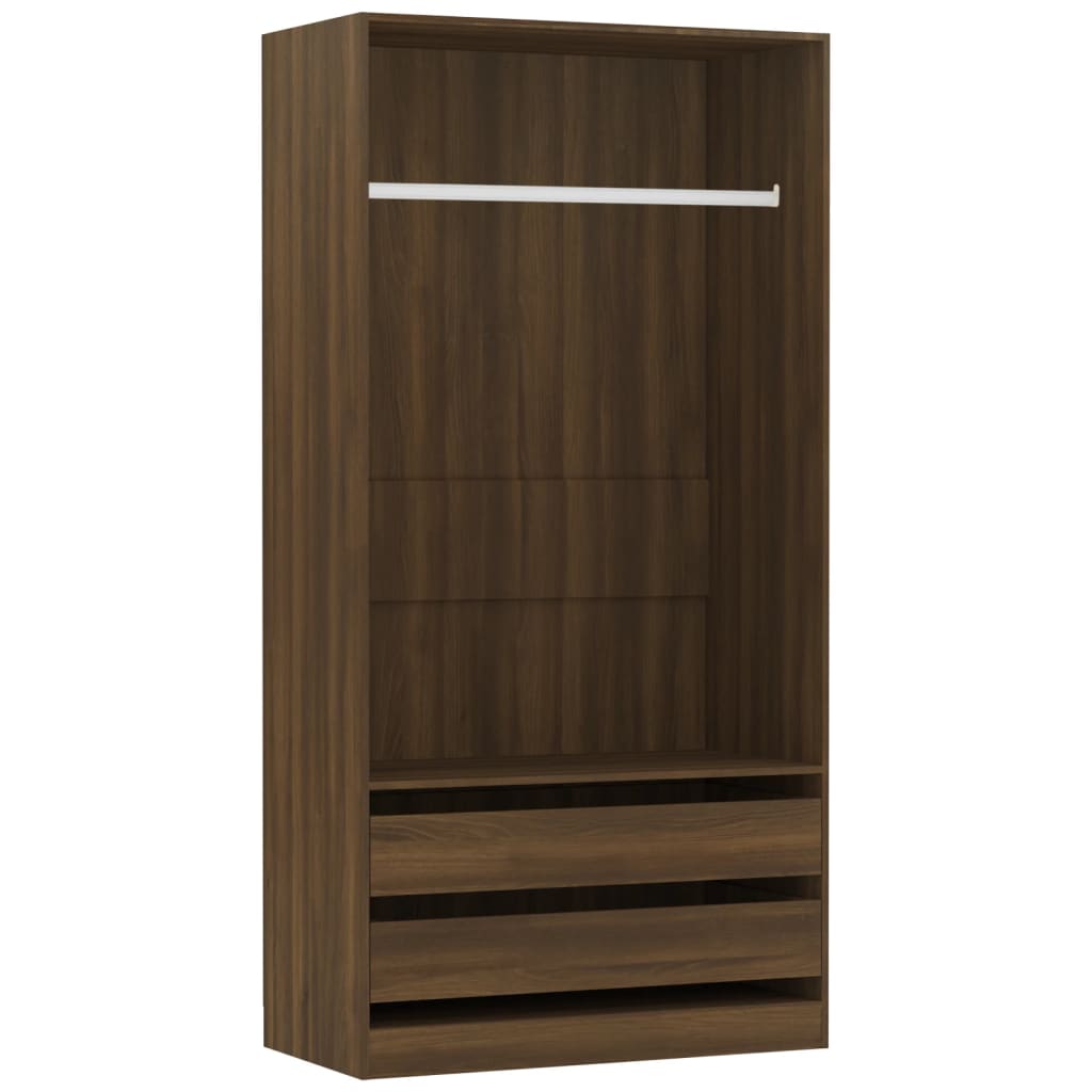 Armoire 100x50x200 cm en bois travaillé