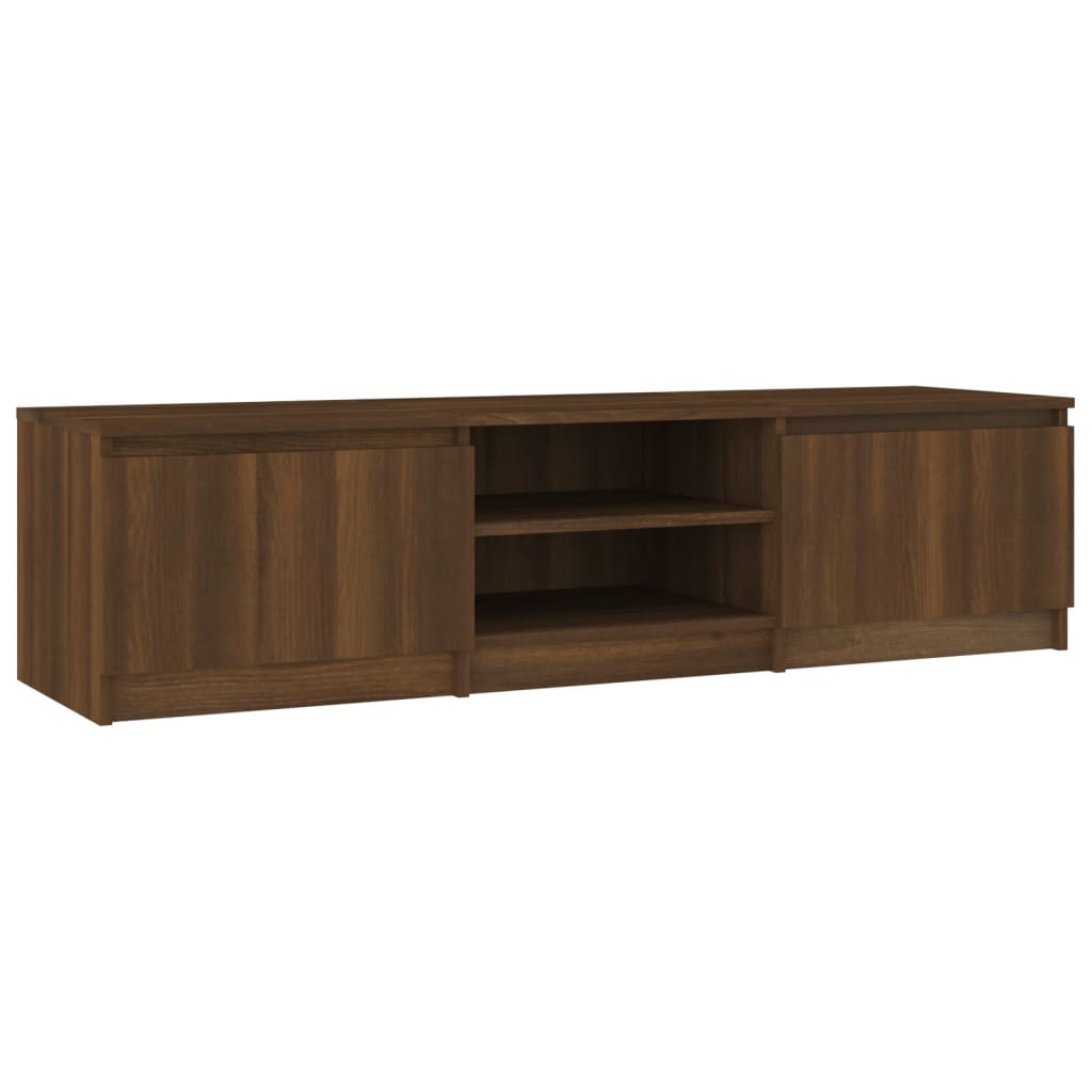 Tv-meubel 140x40x35,5 cm bewerkt hout eikenkleurig