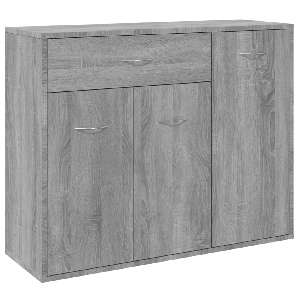 Dressoir 88x30x70 cm bewerkt hout eikenkleurig