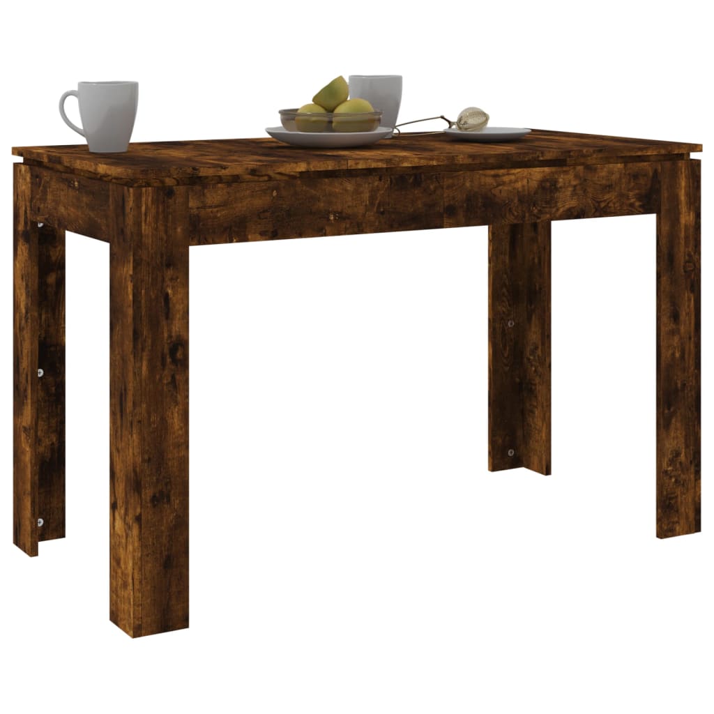 Table à manger 120x60x76 cm en bois travaillé