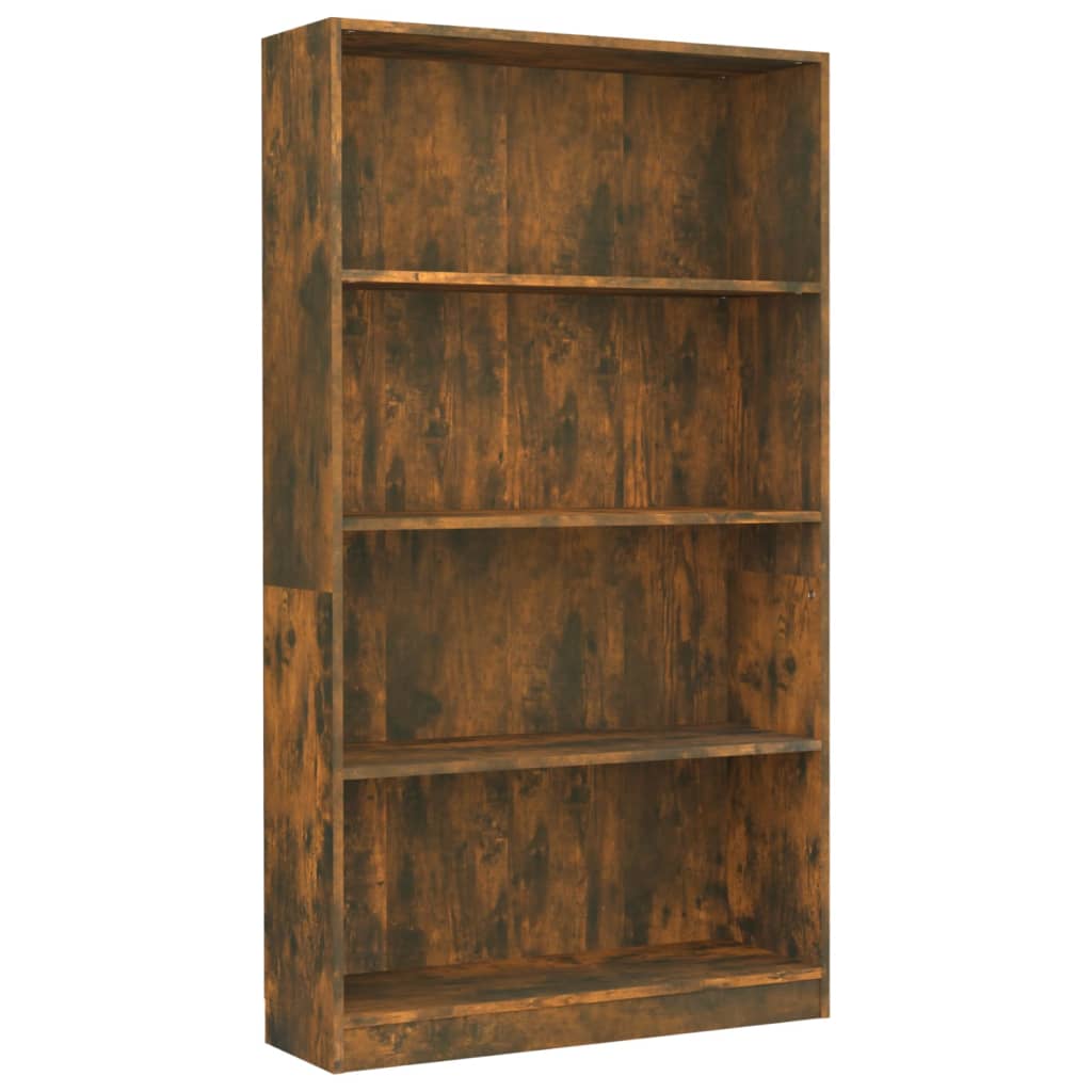 Boekenkast met 4 schappen 80x24x142 cm hout