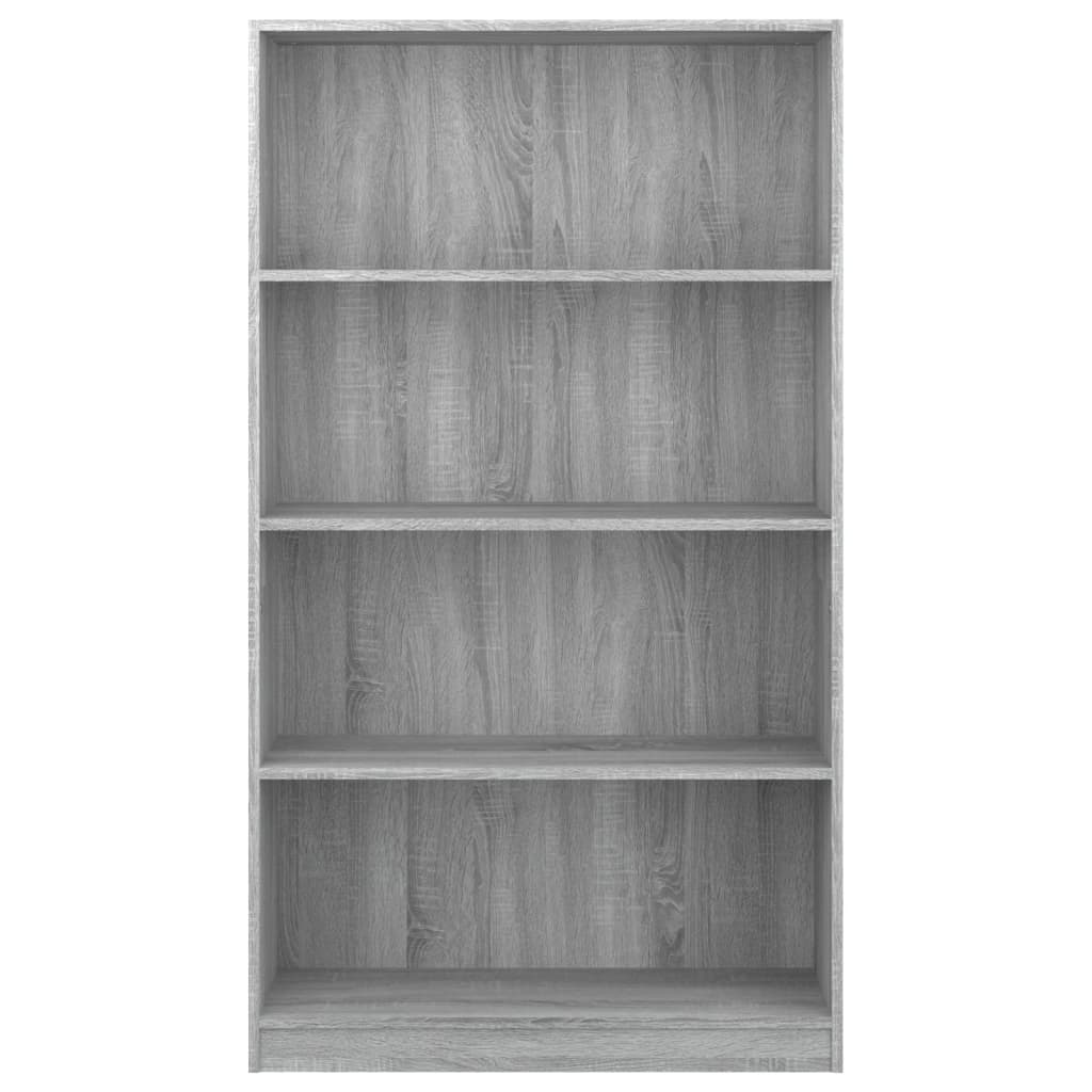 Boekenkast met 4 schappen 80x24x142 cm hout