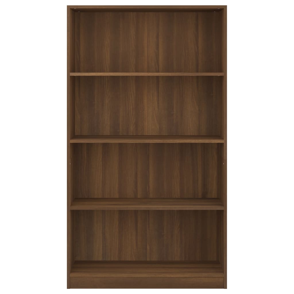 Boekenkast met 4 schappen 80x24x142 cm hout