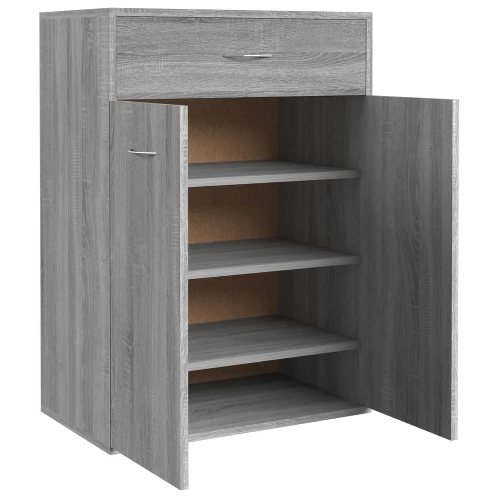 Schoenenkast 60x35x84 cm bewerkt hout