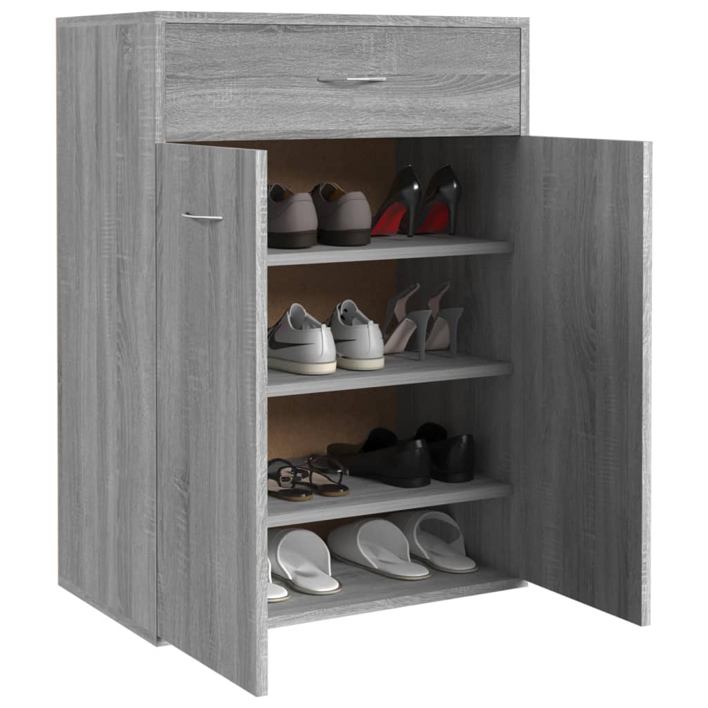 Schoenenkast 60x35x84 cm bewerkt hout