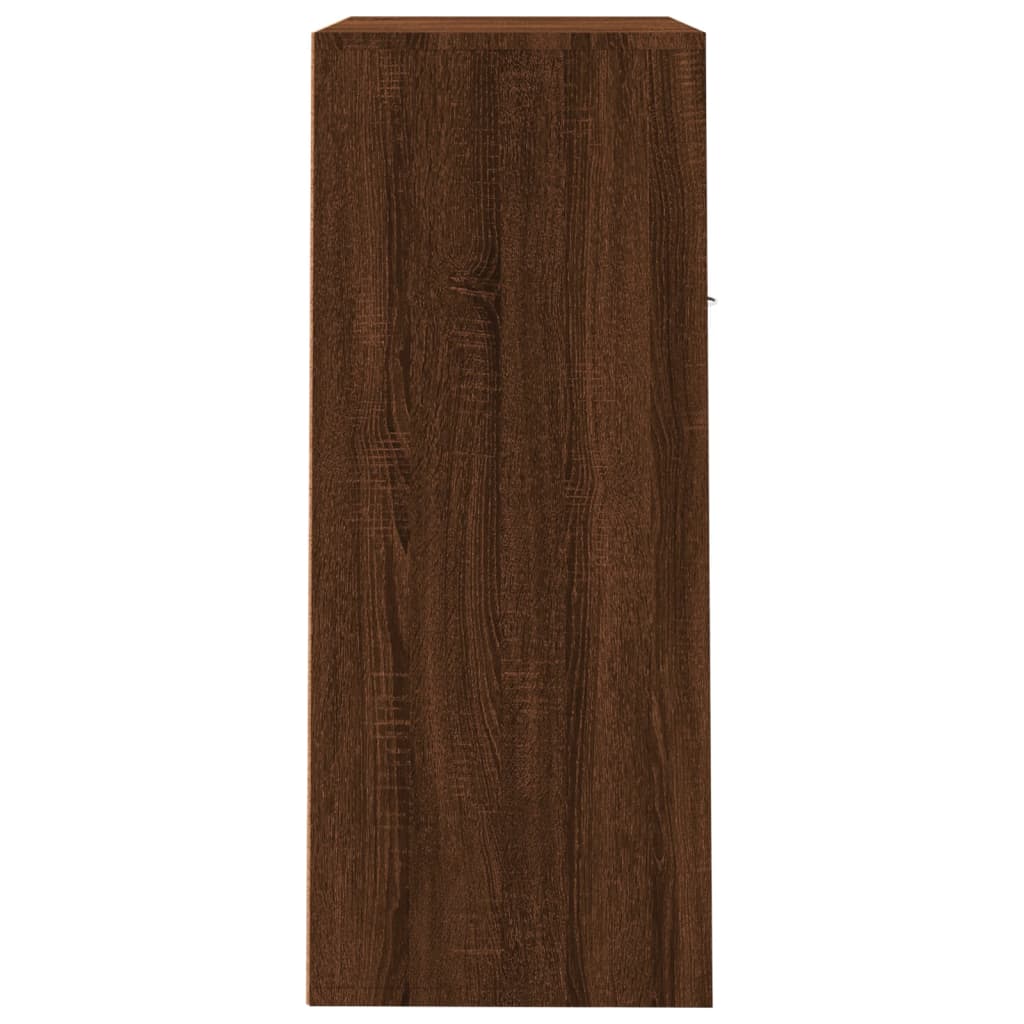 Schoenenkast 60x35x84 cm bewerkt hout eikenkleurig