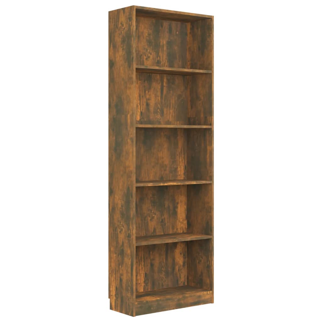 Boekenkast met 4 schappen 80x24x142 cm hout