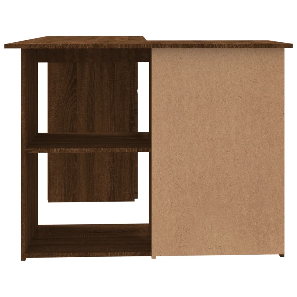 Hoekbureau 145x100x76 cm bewerkt hout