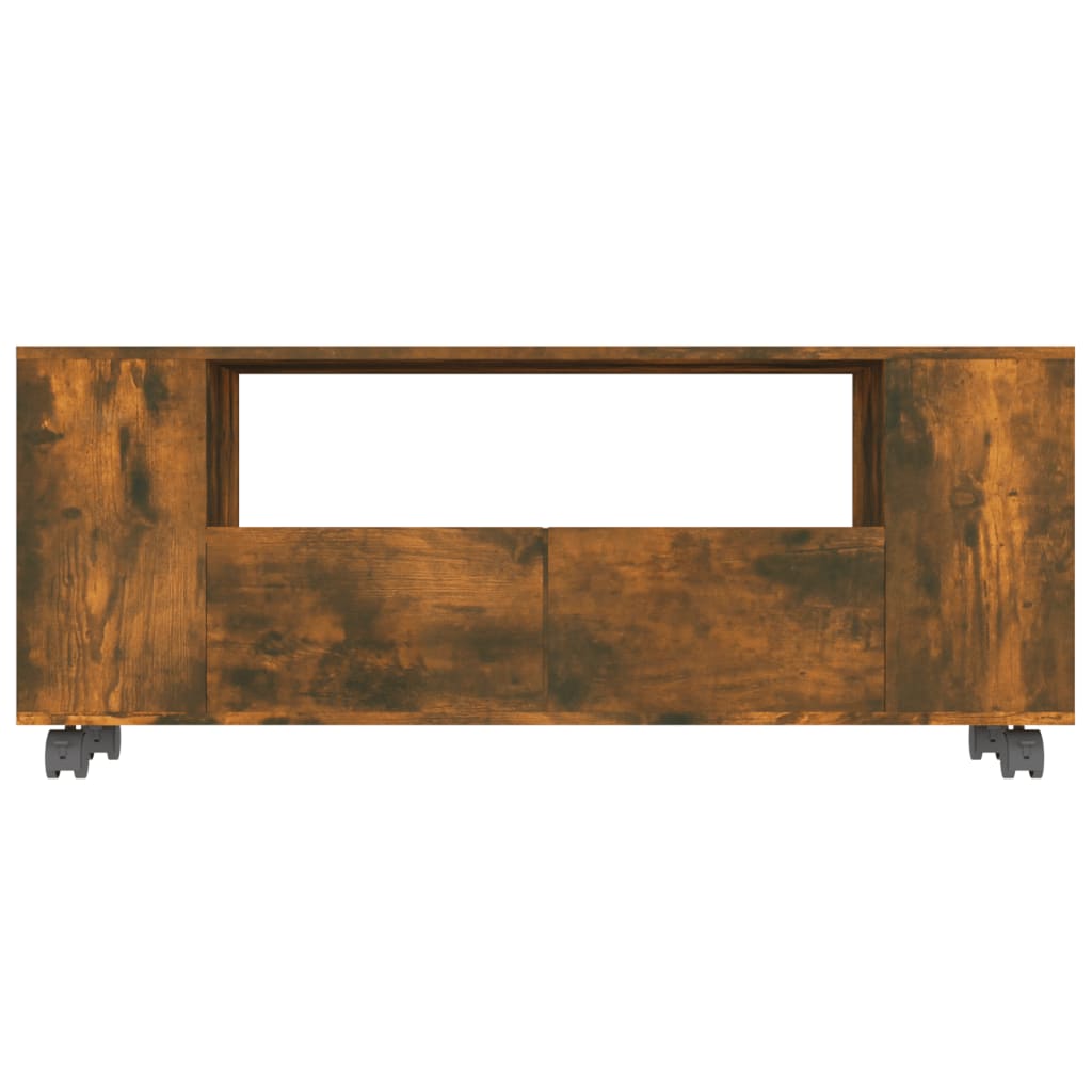 Tv-meubel 120x35x48 cm bewerkt hout eikenkleurig