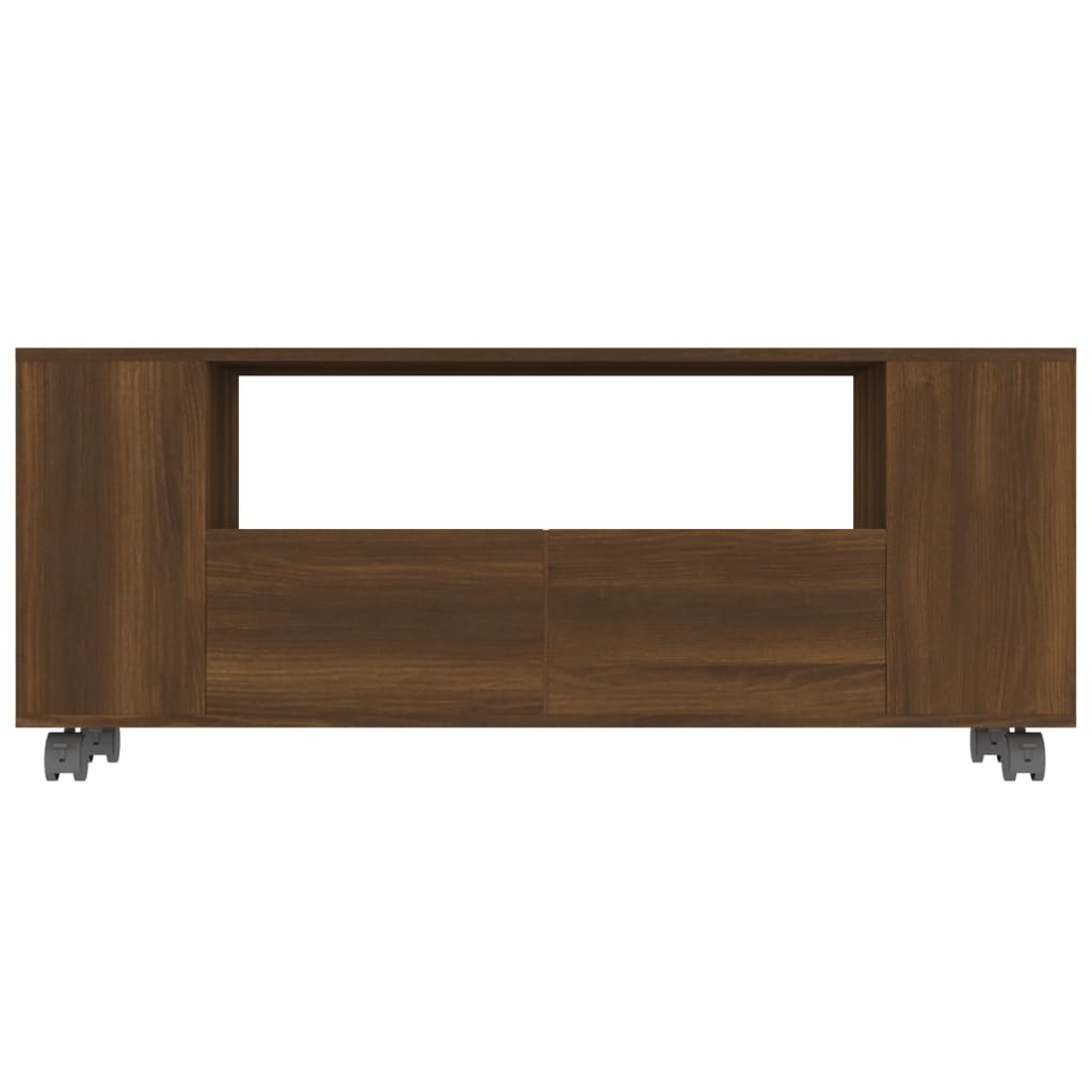 Tv-meubel 120x35x48 cm bewerkt hout eikenkleurig