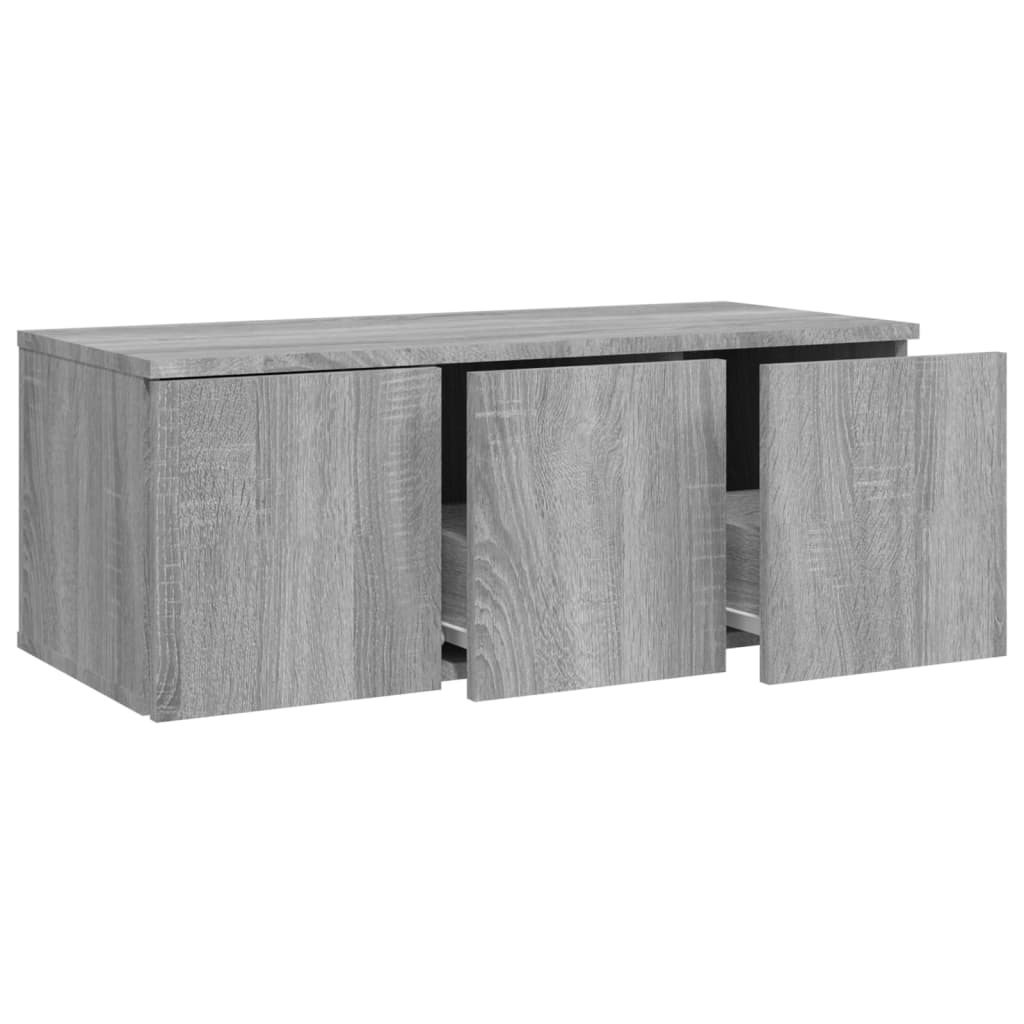 Meuble TV 80x34x30 cm en bois travaillé