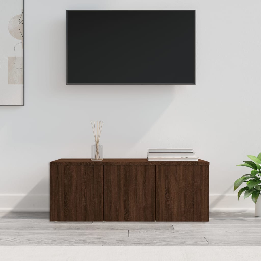 Meuble TV 80x34x30 cm en bois travaillé