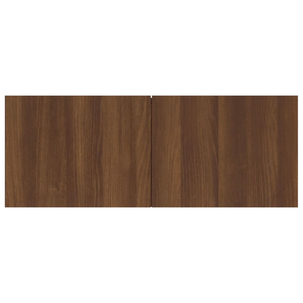 Tv-meubel 80x30x30 cm bewerkt hout bruin eikenkleur