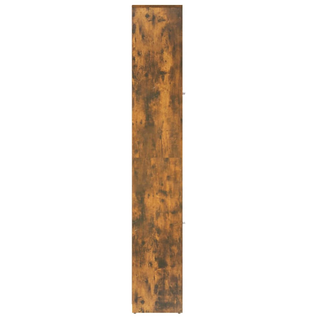 Badkamerkast 30x30x183,5 cm bewerkt hout oud houtkleurig